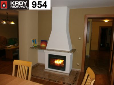 stavba krbu 954