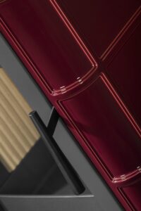 Romotop Siena N 01 keramika červená šarlatová detail
