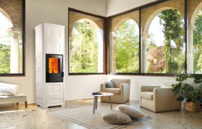 PIAZZETTA E228 C-H hybridni kamna interier