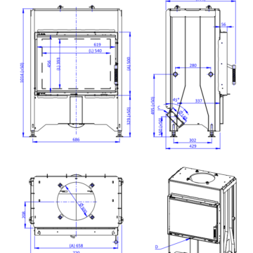 Romotop DYNAMIC 2G 66.50.01N nákres a rozměry