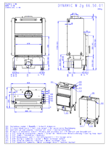 Romotop DYNAMIC W 2G 66.50.01 nákres a rozměry